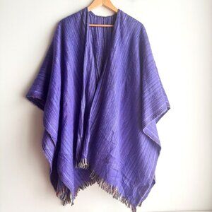 Lavender Purple Alpaca Shawl Wrap